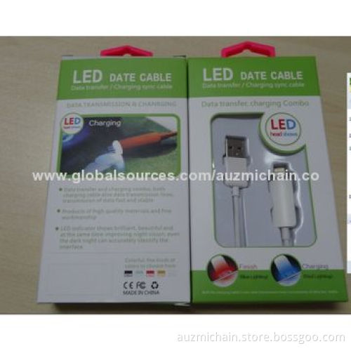 Most Popular Lighting LED Cables for iPhone 5/5S/5C/iPad Mini, 1m Length, Easy to Use